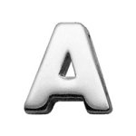 3/8" (10mm) Chrome Plated Charms A 3/8" (10mm)