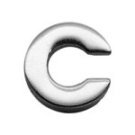 3/8" (10mm) Chrome Plated Charms C 3/8" (10mm)