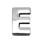3/8" (10mm) Chrome Plated Charms E 3/8" (10mm)