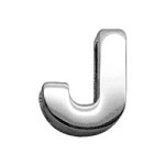 3/8" (10mm) Chrome Plated Charms J 3/8" (10mm)