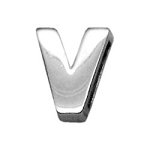 3/8" (10mm) Chrome Plated Charms V 3/8" (10mm)