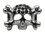 3/8" Skull Slider Charm Black 3/8'' (10mm)
