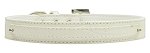3/8" (10mm) Faux Croc Two Tier Collars White Large