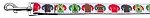 Ugly Sweater Nylon Ribbon Collars 1 wide 4ft Leash