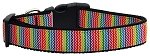 Zigzaggy Rainbow Nylon Cat Collar