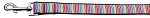 Zigzaggy Rainbow Nylon Dog Leash 3/8 inch wide 4ft Long