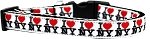 I Heart NY Ribbon Dog Collar Medium Narrow