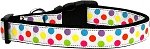 White Multi-Dot Nylon Cat Collar