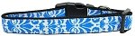 Damask Blue Nylon Cat Collar