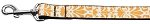 Damask Orange Nylon Dog Leash 3/8 inch wide 4ft Long