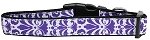Damask Purple Nylon Cat Collar