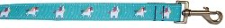 Blue Unicorn Nylon Pet Leash 1in by 4ft