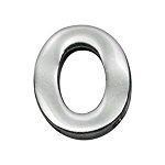 3/4" (18mm) Chrome Letter Sliding Charms O 3/4'' (18mm)