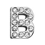 3/4" (18mm) Clear Letter Sliding Charms B 3/4 (18mm)