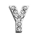 3/4" (18mm) Clear Letter Sliding Charms Y 3/4 (18mm)