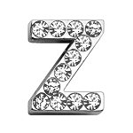 3/4" (18mm) Clear Letter Sliding Charms Z 3/4 (18mm)