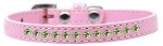 Lime Green Crystal Size 10 Light Pink Puppy Collar