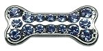 3/8" Slider Bone Charm Light Blue 3/8"