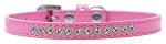 AB Crystal Size 10 Bright Pink Puppy Collar