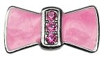 3/8" Enamel Bow Charm Pink 3/8" (10mm)