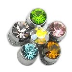 3/8" Slider Flower Charm Multi-Color 3/8