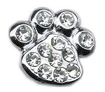 3/8" Slider Paw Charm Clear 3/8"