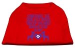 Smallest Things Screen Print Dog Shirt Red Lg (14)