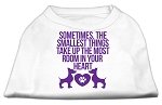 Smallest Things Screen Print Dog Shirt White Lg (14)