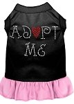 Adopt Me Rhinestone Dresses Black with Light Pink Lg (14)