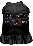 Classic America Rhinestone Dress Black 4X (22)