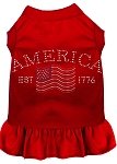 Classic America Rhinestone Dress Red 4X (22)