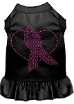 Pink Ribbon Rhinestone Dress Black 4X (22)