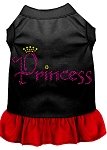 Princess Rhinestone Dress Black with Red Lg (14)