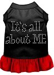 Rhinestone All About me Dress Black with Red Lg (14)