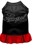 Rhinestone Angel Dress  Black with Red Lg (14)