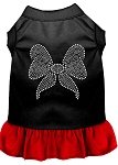 Rhinestone Bow Dresses Black with Red Lg (14)