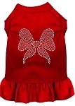 Rhinestone Bow Dress Red 4X (22)