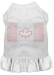 Rhinestone Canadian Flag Dress White 4X (22)