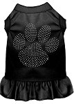 Rhinestone Clear Paw Dress Black 4X (22)