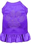 Rhinestone Clear Paw Dress Purple 4X (22)