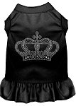 Rhinestone Crown Dress Black 4X (22)