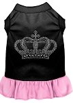 Rhinestone Crown Dress Black with Light Pink Lg (14)