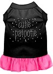 Rhinestone Cutie Patootie Dress Black with Bright Pink Med (12)