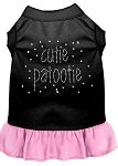 Rhinestone Cutie Patootie Dress Black with Light Pink Lg (14)