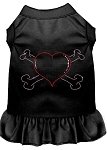 Rhinestone Heart and crossbones Dress Black 4X (22)