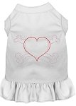 Rhinestone Heart and crossbones Dress White 4X (22)