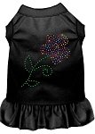 Rhinestone Multi Flower Dress Black 4X (22)