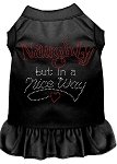 Rhinestone Naughty but in a nice way Dress Black 4X (22)