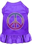 Rhinestone Rasta Peace Dress Purple 4X (22)