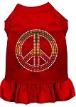 Rhinestone Rasta Peace Dress Red 4X (22)